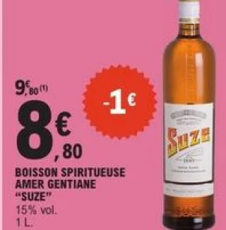Boisson spiritueuse amer gentiane Suze