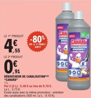 Déboucheur de canalisation "CANARD"