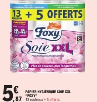 Papier hygiénique Soie XXL Foxy