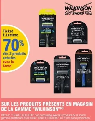 Produits de la gamme Wilkinson