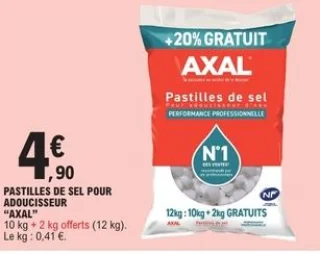 Pastilles de sel pour adoucisseur Axal