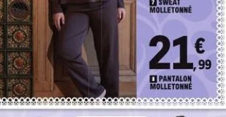Pantalon molletonné Actuelle