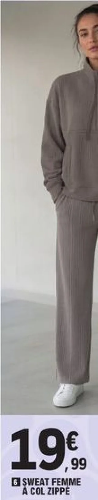 Sweat femme à col zippé Nopublix