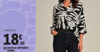 Chemise imprimée femme Dona Lisa