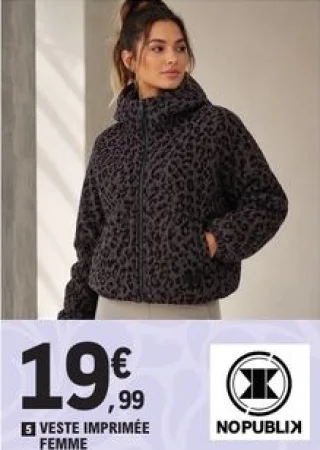 Veste imprimée femme Nopublix
