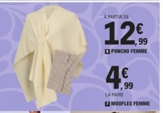 Poncho femme