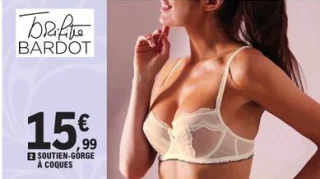Soutien-gorge à coques Brigitte Bardot