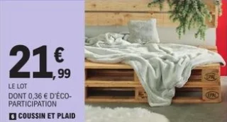 Coussin et plaid