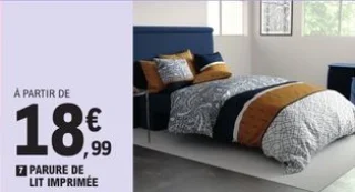 Parure de lit imprimée