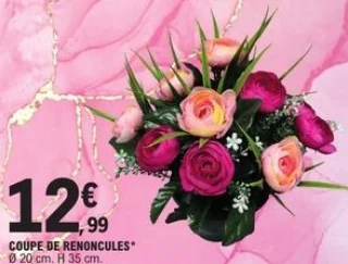 Coupe de renoncules