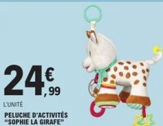 Peluche d'activités Sophie la girafe
