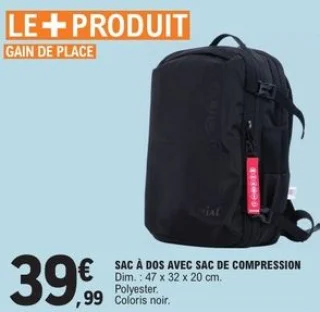 Sac à dos avec sac de compression Aerial