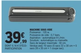 Machine sous-vide