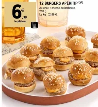 12 BURGERS APÉRITIF
