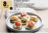 16 CANAPÉS TRAITEUR