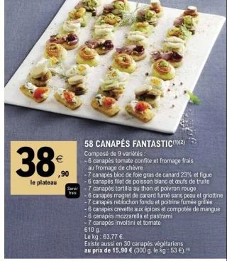 58 Canapés Fantastic