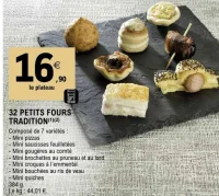32 Petits fours tradition