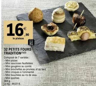 32 Petits fours tradition