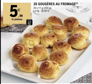 20 Gougères au fromage