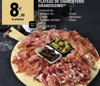 Plateau de charcuterie Grandissimo