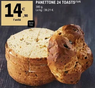 Panettone 24 toasts