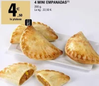 4 mini empanadas