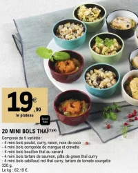 20 Mini Bols Thaï