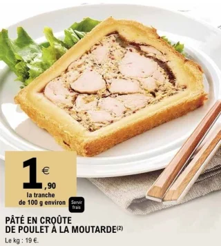 Pâté en croûte de poulet à la moutarde