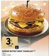 Burger bistrot bœuf Charolais