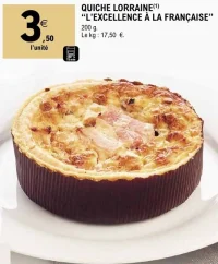 Quiche Lorraine L'Excellence à la Française