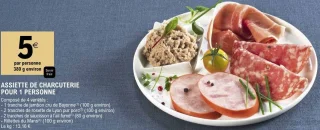 ASSIETTE DE CHARCUTERIE POUR 1 PERSONNE