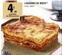Lasagnes de bœuf
