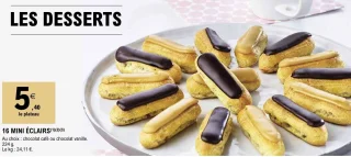 16 Mini éclairs