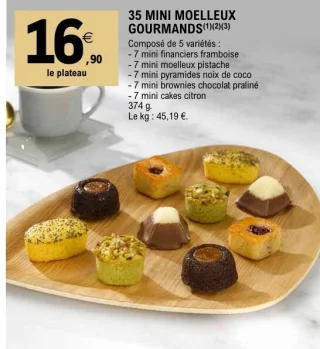 35 mini moelleux gourmands