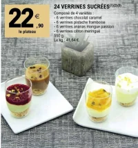 24 VERRINES SUCRÉES