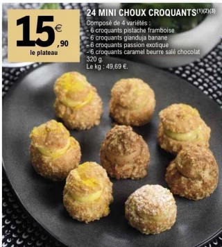 24 mini choux croquants