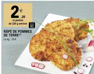 Râpé de pommes de terre