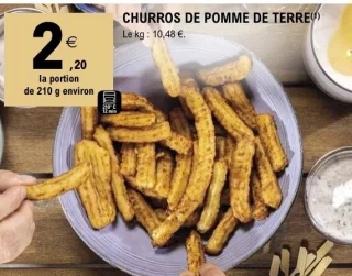 Churros de pomme de terre