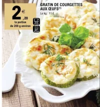 Gratin de courgettes aux œufs