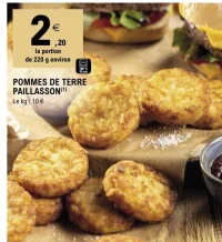 Pommes de terre paillasson