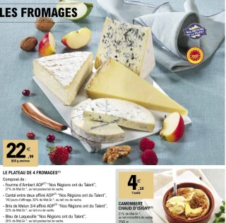 Le plateau de 4 fromages Nos Régions ont du Talent