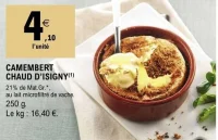 Camembert chaud d'Isigny