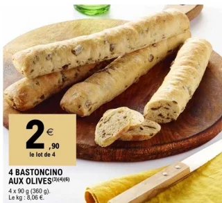 4 bastoncino aux olives
