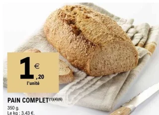 PAIN COMPLET 350 g