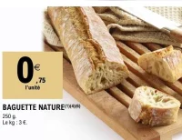 BAGUETTE NATURE 250 g