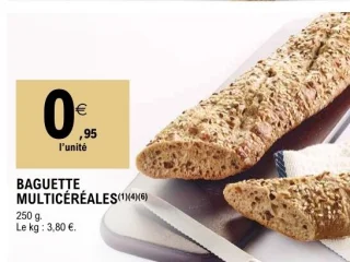 BAGUETTE MULTICÉRÉALES 250 g