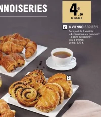 8 Viennoiseries Les 3 Meuniers