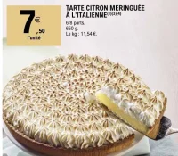 TARTE CITRON MERINGUÉE À L'ITALIENNE