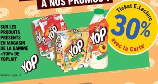 Produits de la gamme «YOP» Yoplait