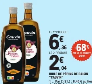 Huile de pépins de raisin "CAUVIN"
